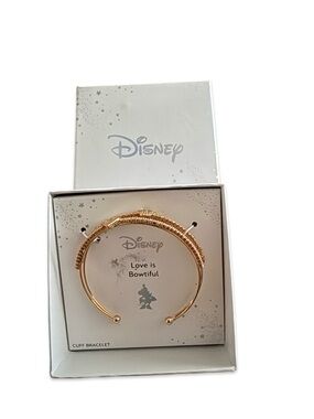Disney Gold Bow Cuff Bracelet